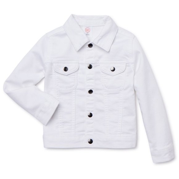 white jean jacket baby girl